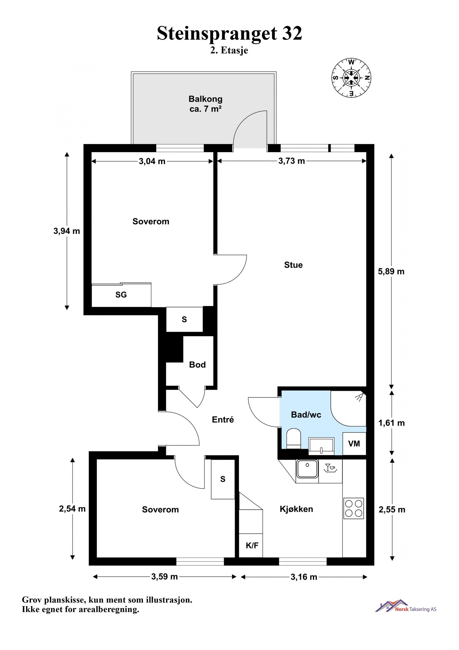 Planskisse Galleribilde