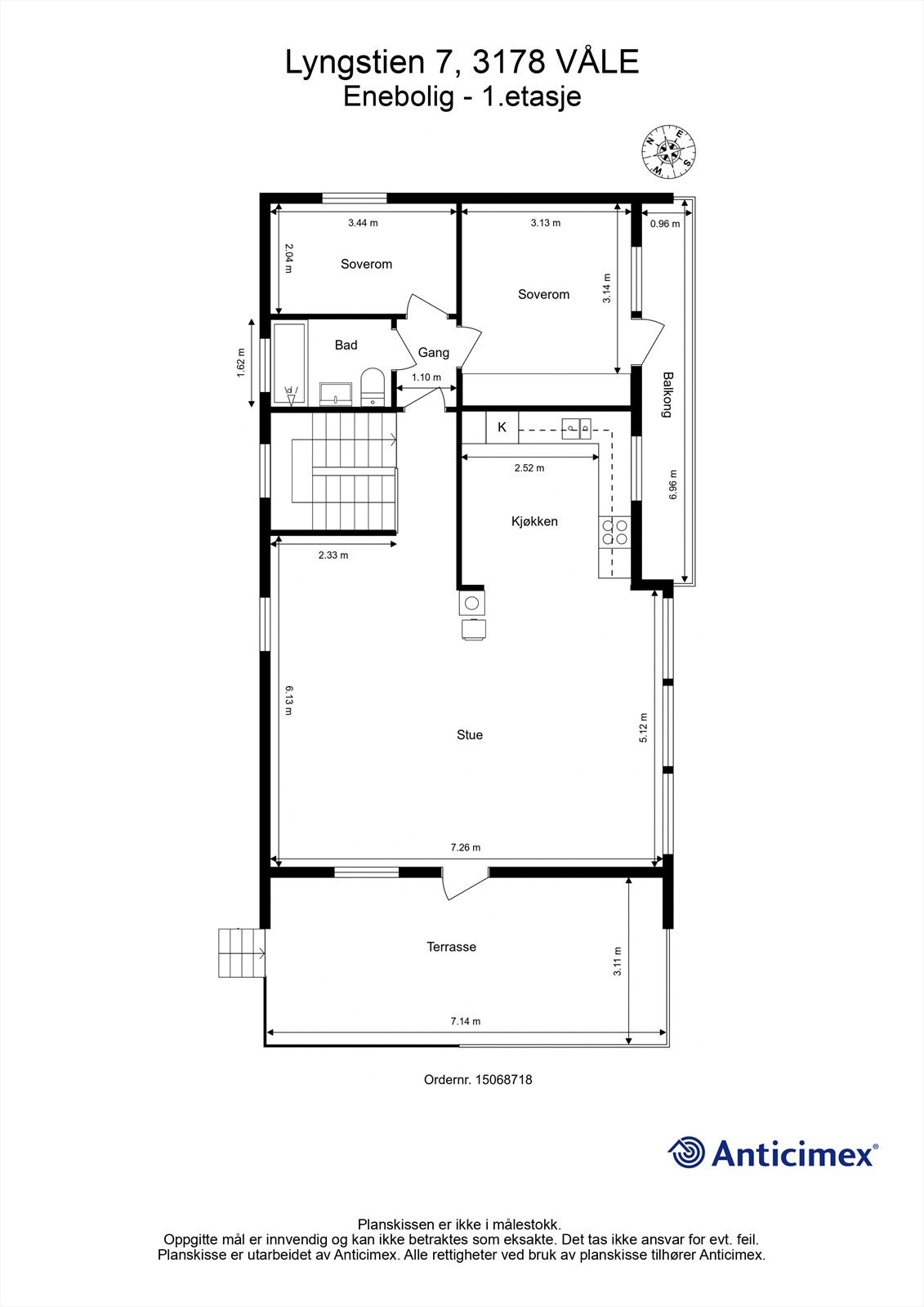 Plantegning hovedplan Galleribilde