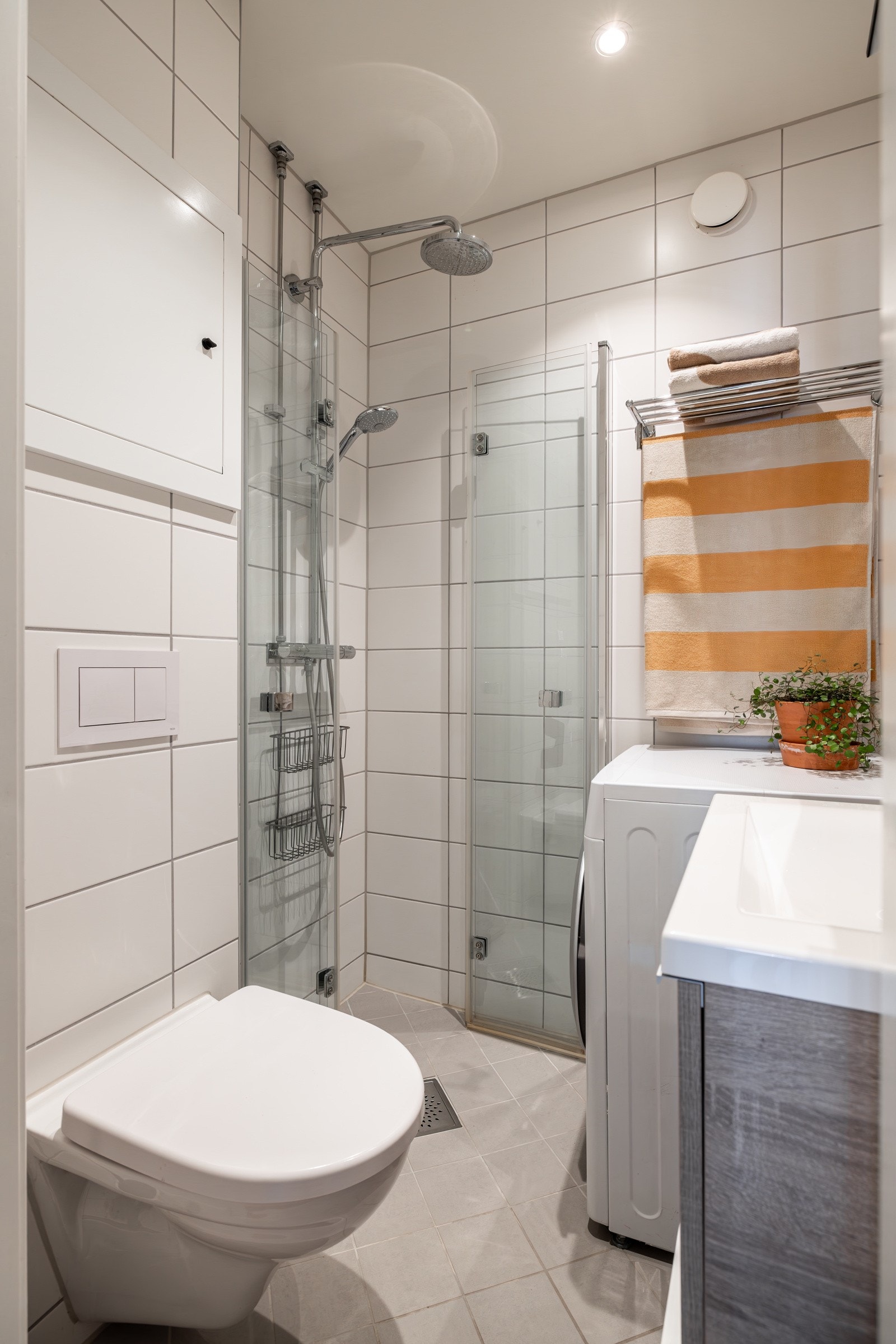 Pent baderom rehabilitert i regi av gården i 2019. Galleribilde