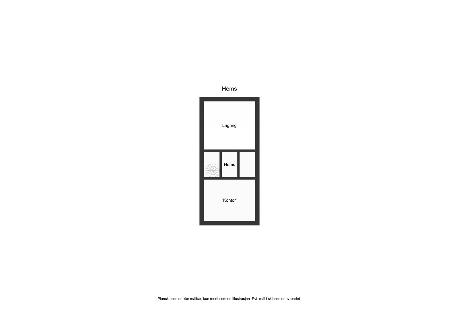 Plantegning Hems Galleribilde