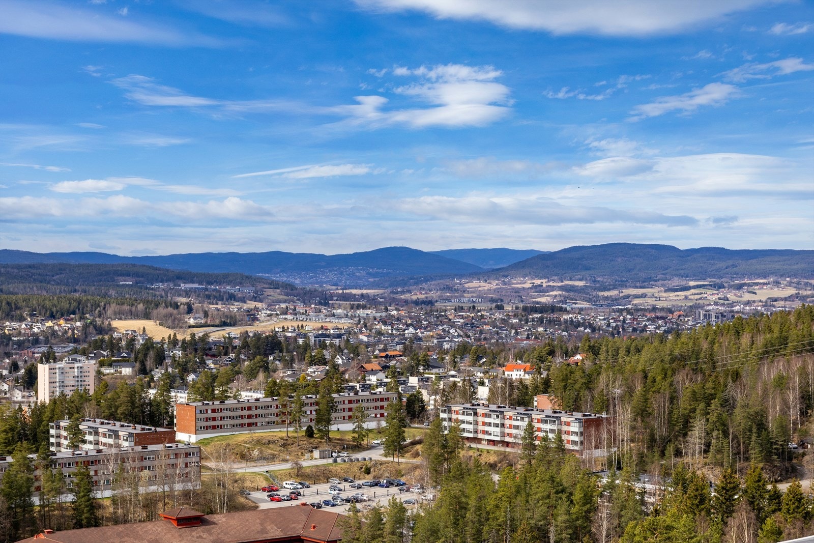 Utsikt fra balkongen Galleribilde
