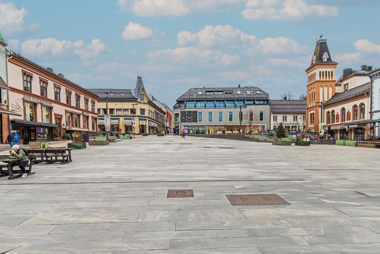 Torget i Tønsberg sentrum Galleribilde
