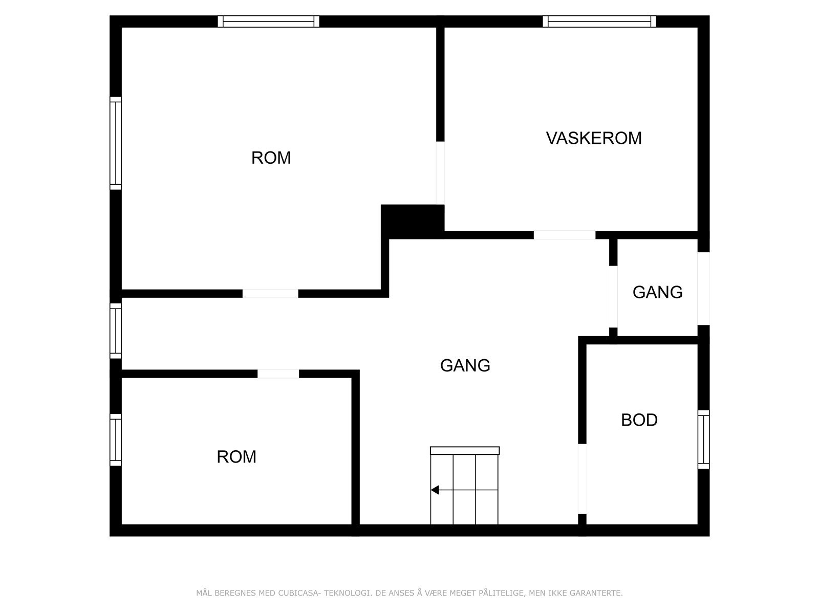 Plantegning underetasje Galleribilde