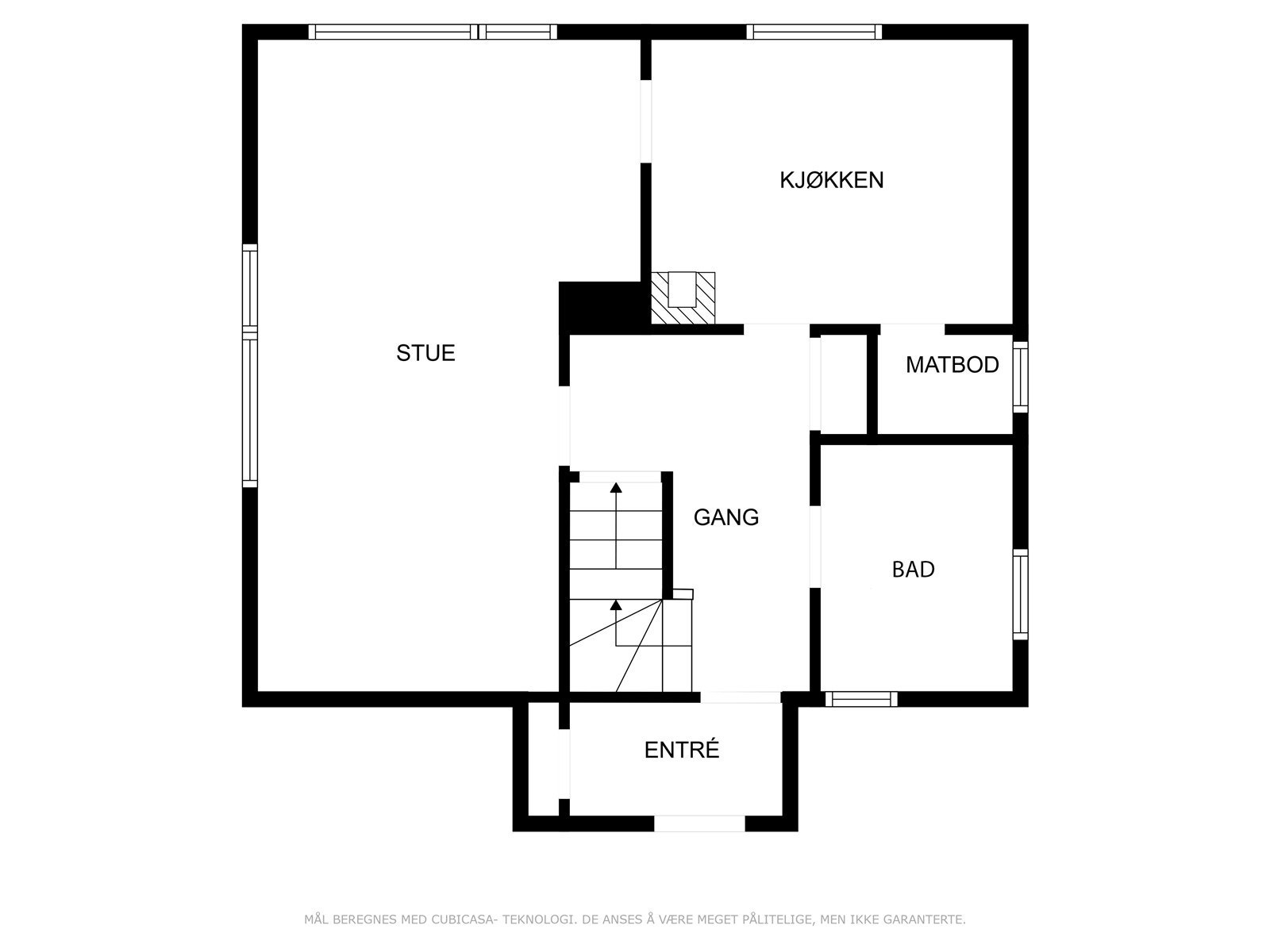 Plantegning hovedetasje Galleribilde