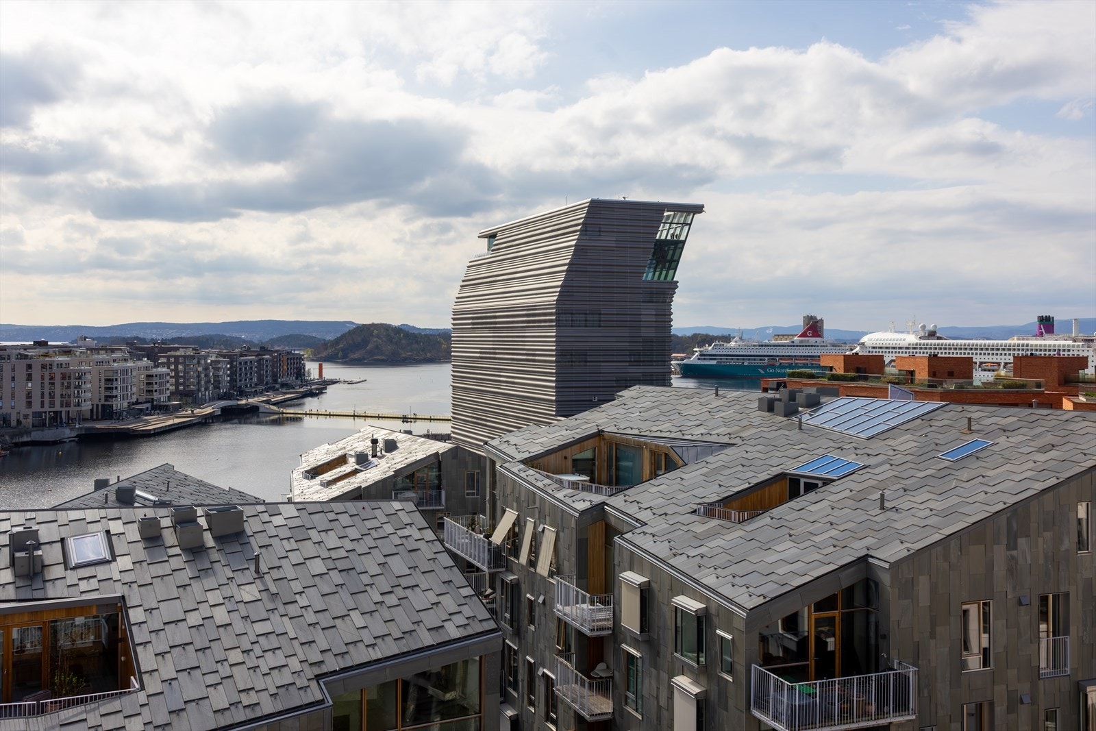Nydelig utsikt fra takterrassen Galleribilde