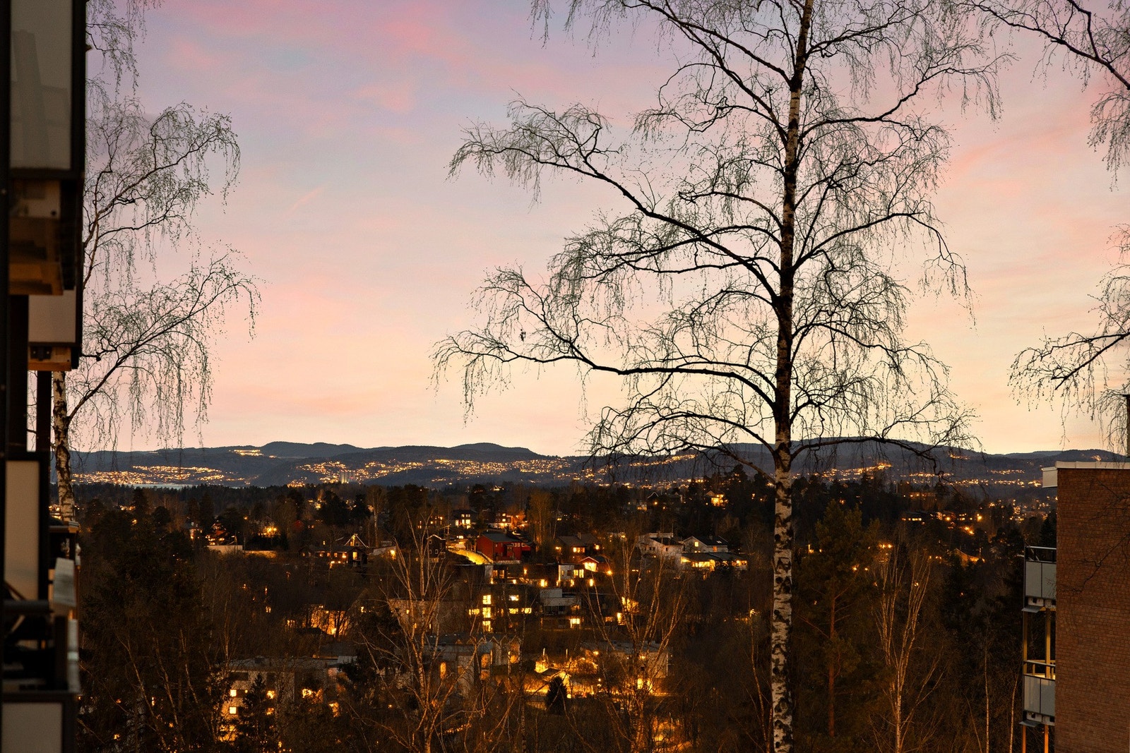 Flott utsikt retning Sandvika Galleribilde