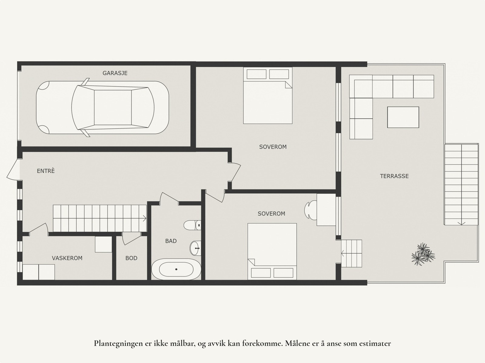 Plantegning 1. etg. Galleribilde