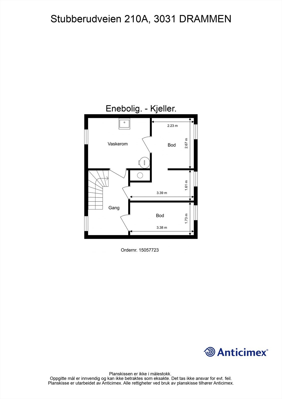 Plantegning kjeller Galleribilde