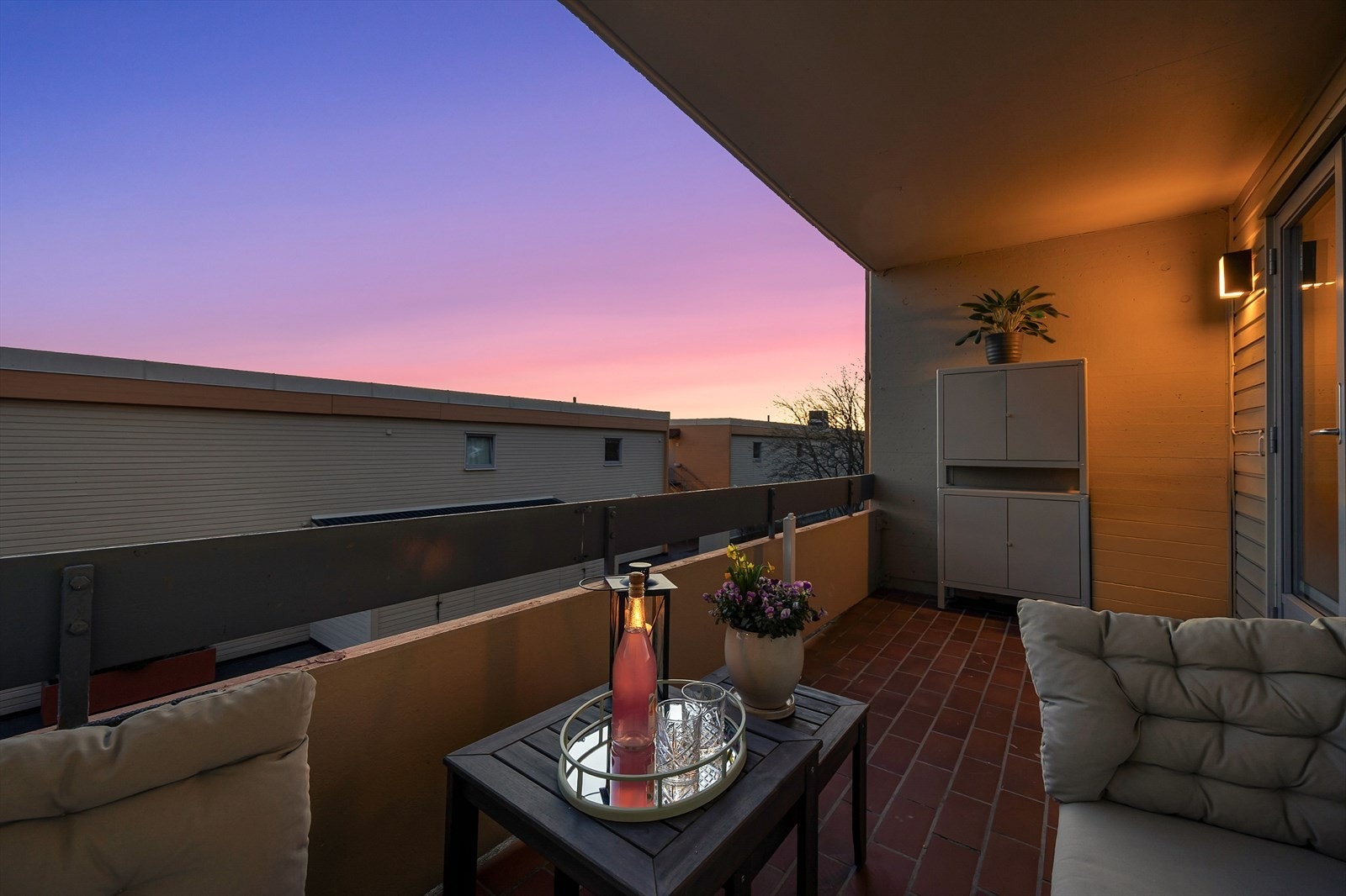 Det er også utvendig belysning på balkongen. Galleribilde