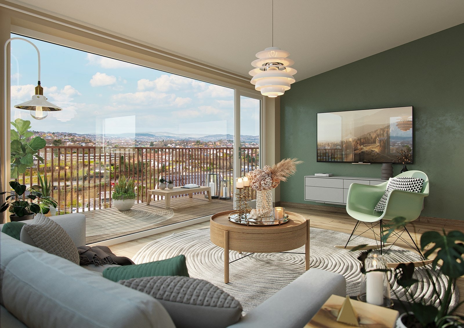 Her vil en få fantastisk utsikt over Nesttun Galleribilde