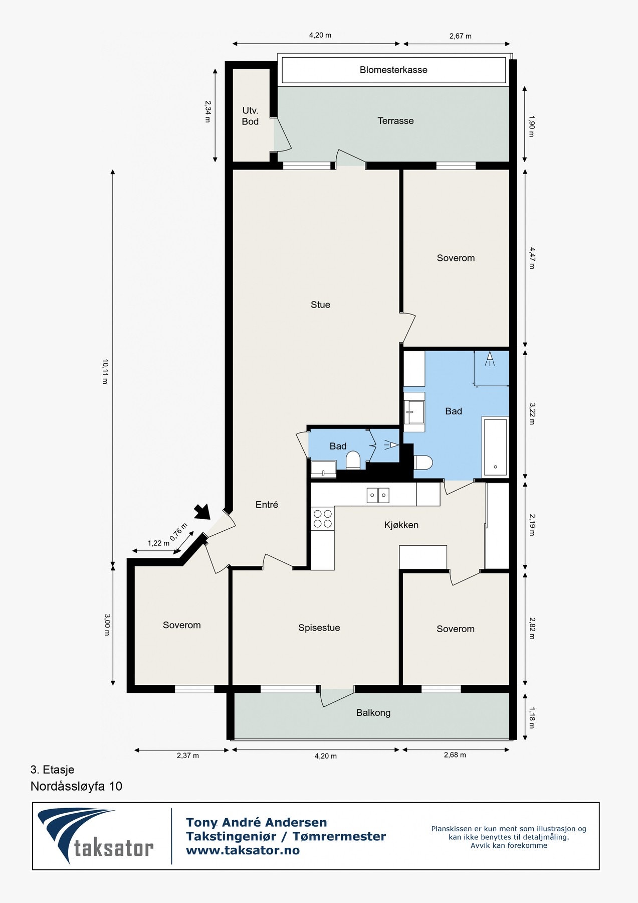 Romslig og familievennlig leilighet med mulighet for ekstra soverom Galleribilde