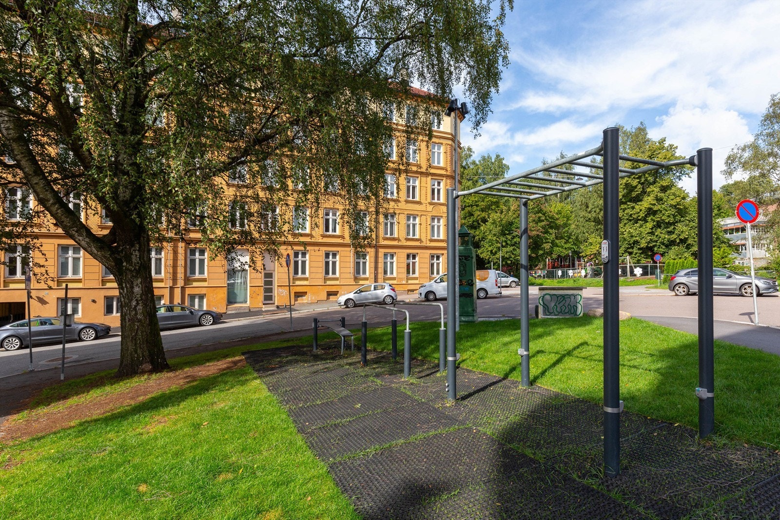 Området har flere hyggelige parker. Galleribilde
