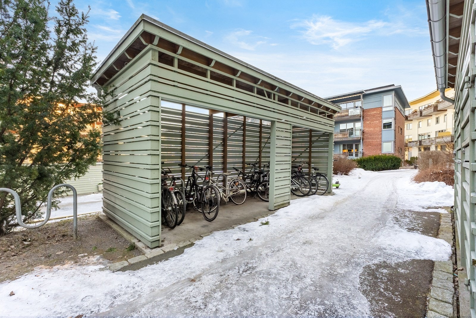 Sykkelbod i fellesareal Galleribilde