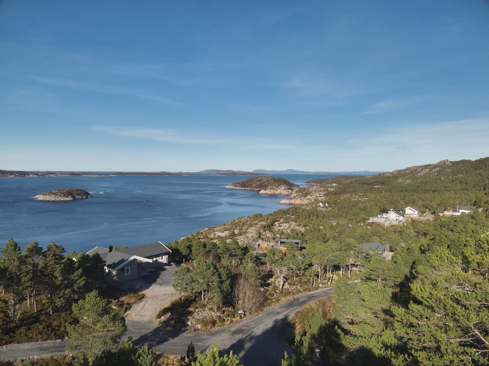 Her får du en flott og skjermet beliggenhet med gode solforhold Galleribilde