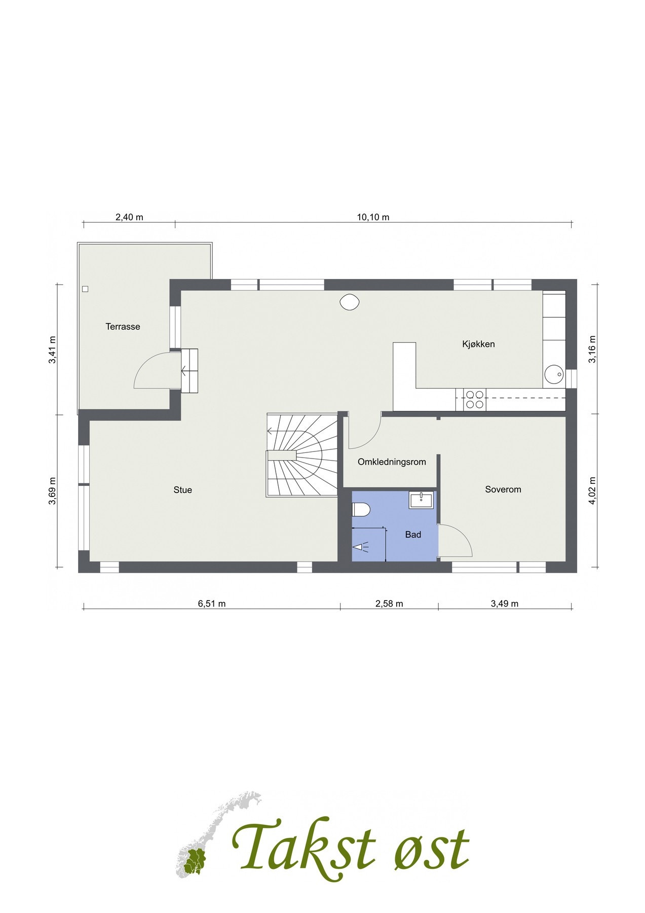 Plantegning 1.etg. Galleribilde