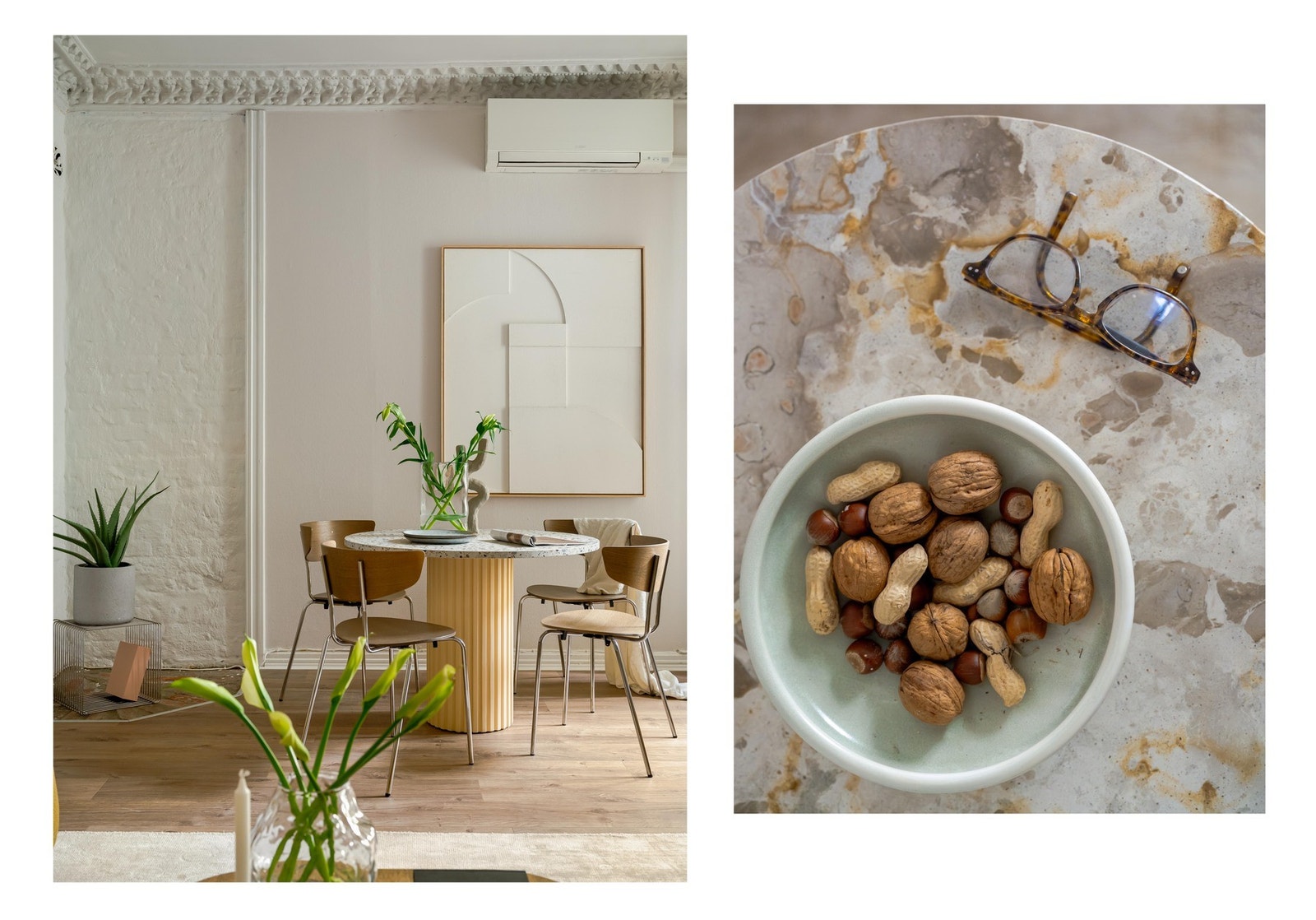 Det er verdt å nevne ar leiligheten blir varmet opp med varmepumpe som du ser på bildet. Galleribilde