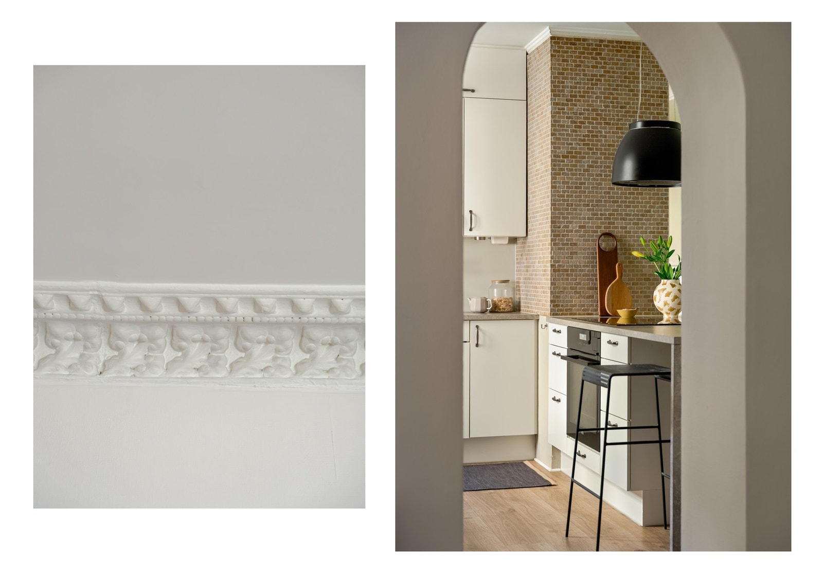 Neste rom for tur blir naturligvis kjøkkenet, da dette henger fint sammen med stuen i en delvis åpen løsning. Galleribilde