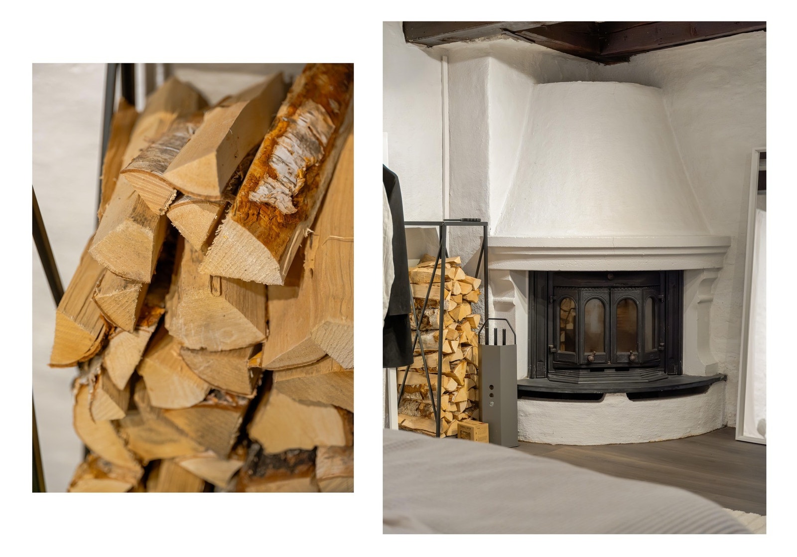 Her er det en hyggelig peisovn som holder deg varm på sommerstid. Galleribilde