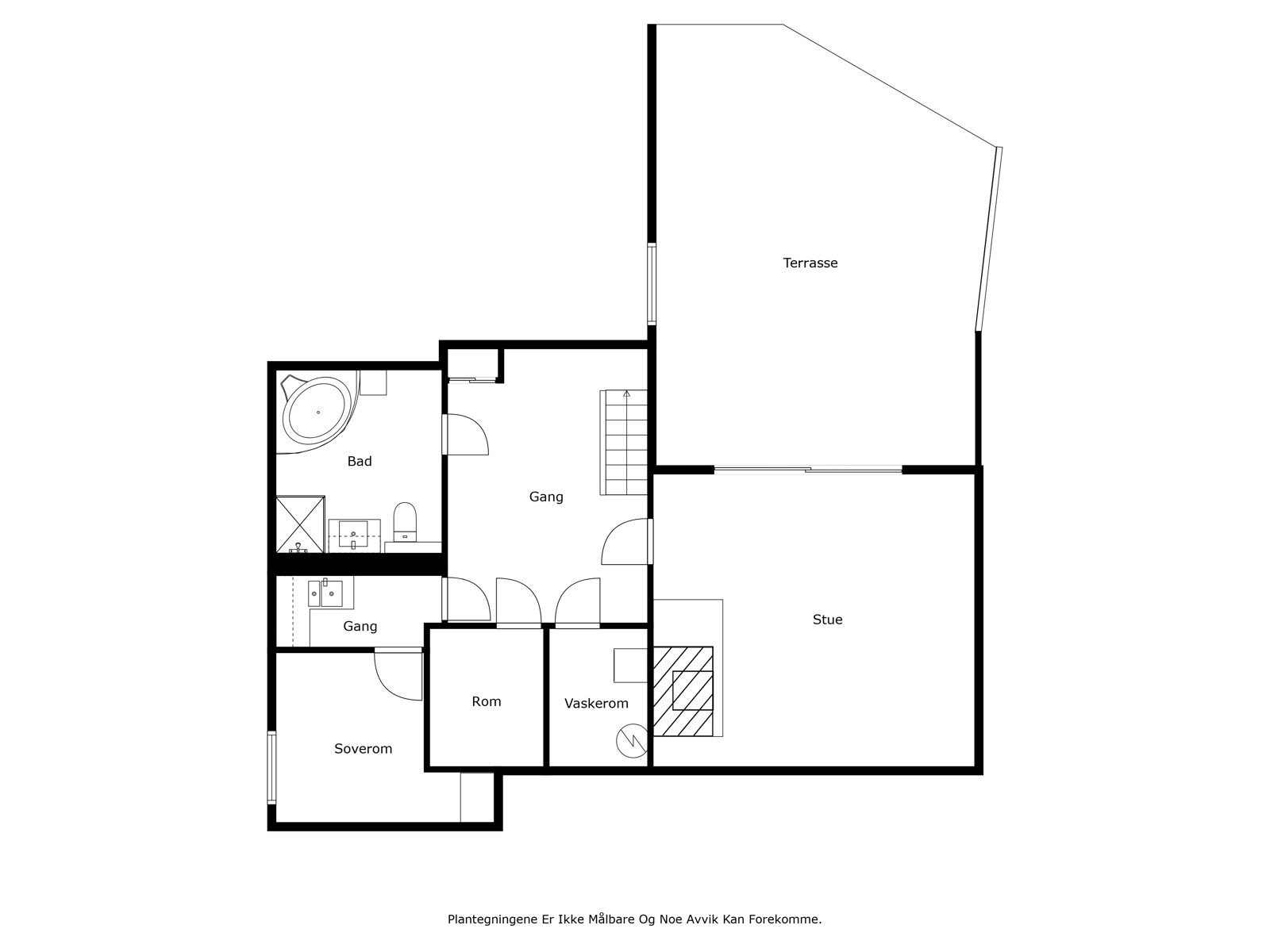 Plantegning 1.etg Galleribilde