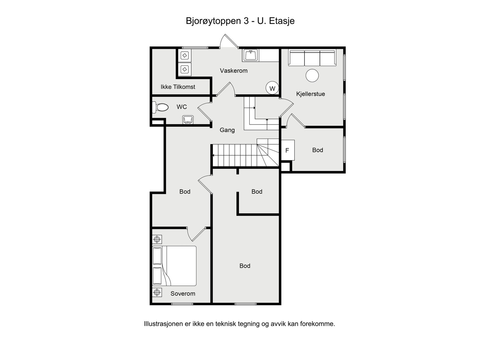 Plantegning | Underetasje Galleribilde