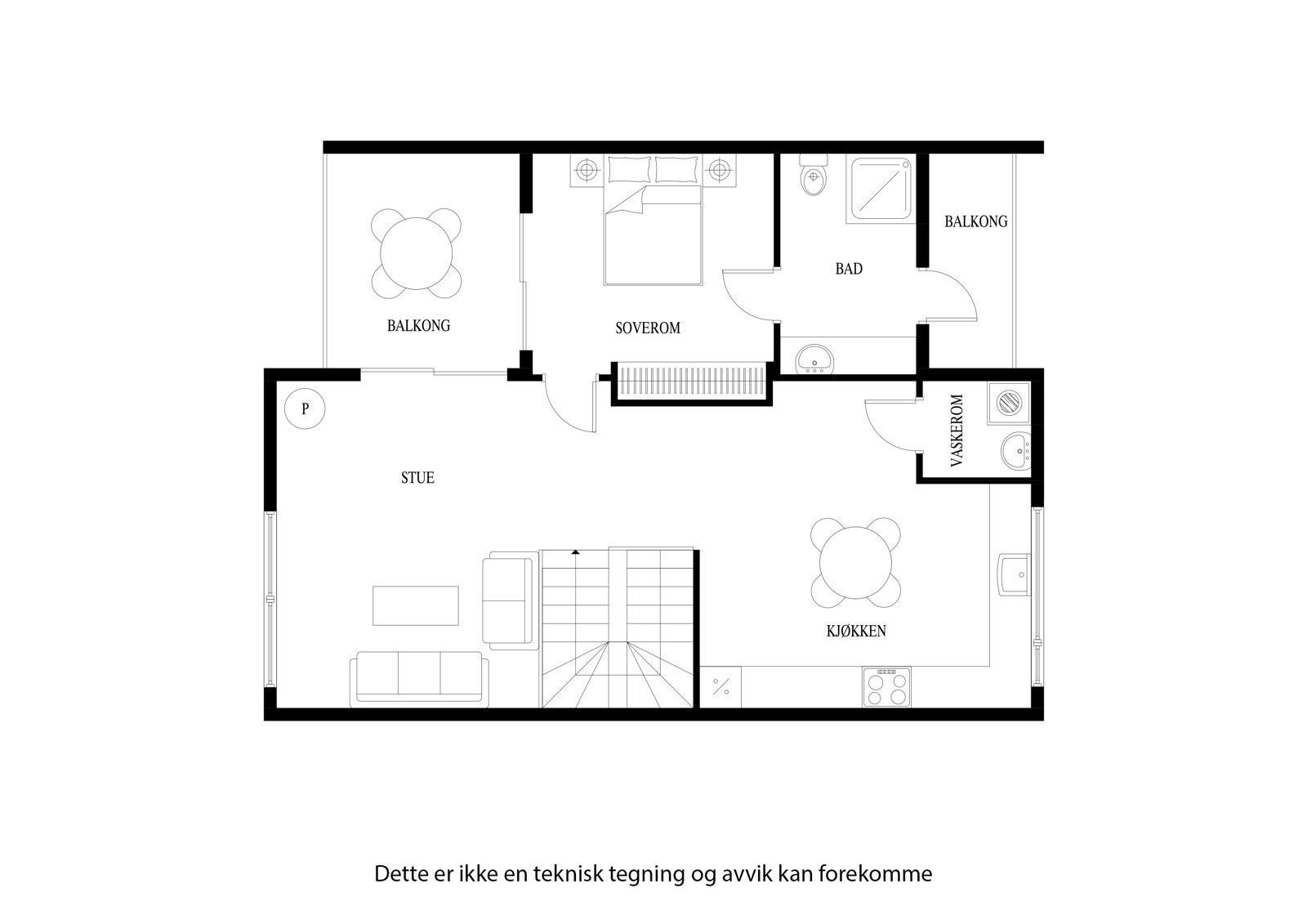 Plantegning 2. etg Galleribilde