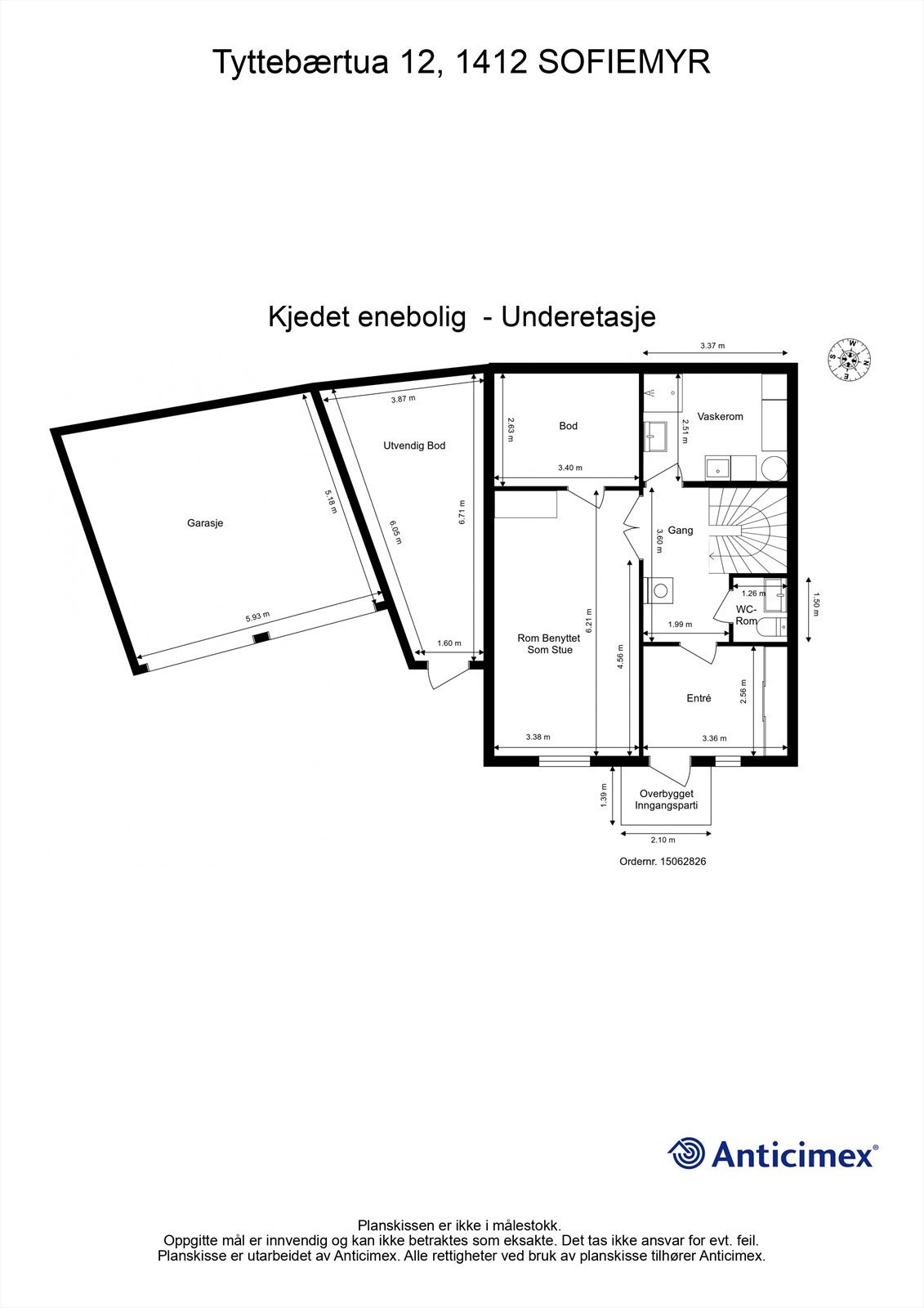 Plantegning - underetasje Galleribilde