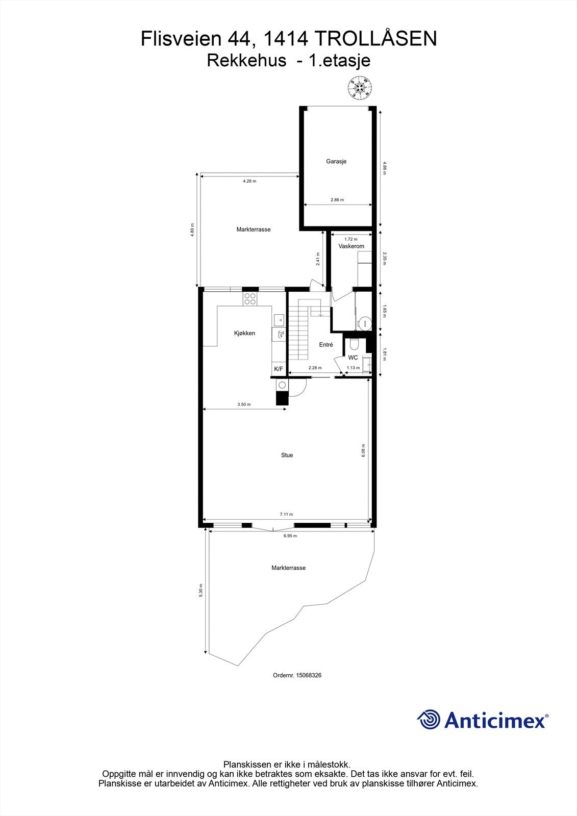 Plantegning 1.etasje Galleribilde