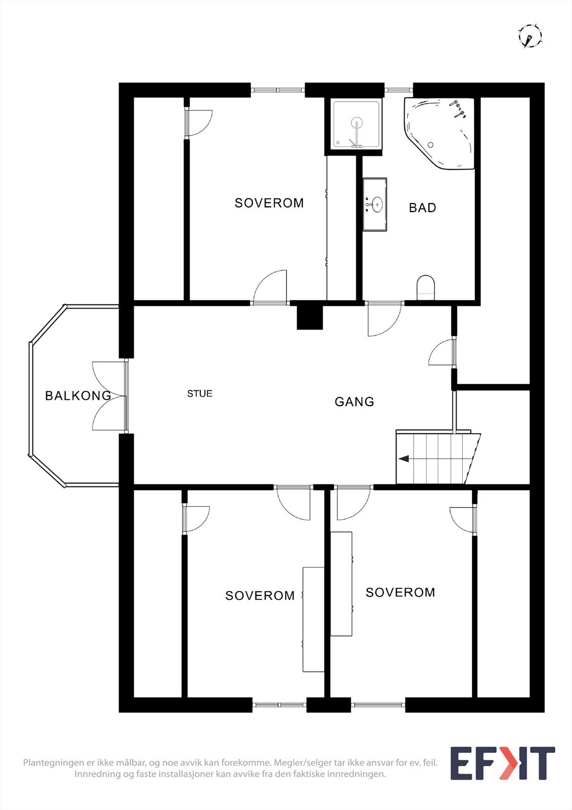 Plantegning 2. etasje Galleribilde