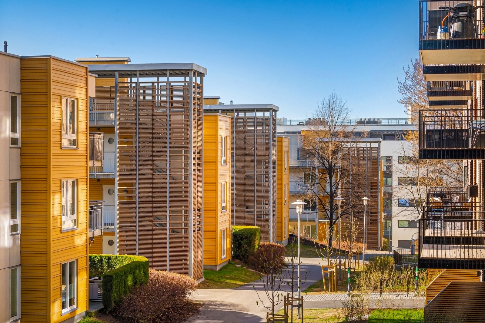 Utsikt fra balkong Galleribilde