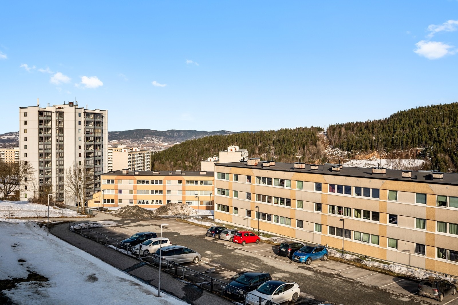 Utsikten fra balkongen Galleribilde