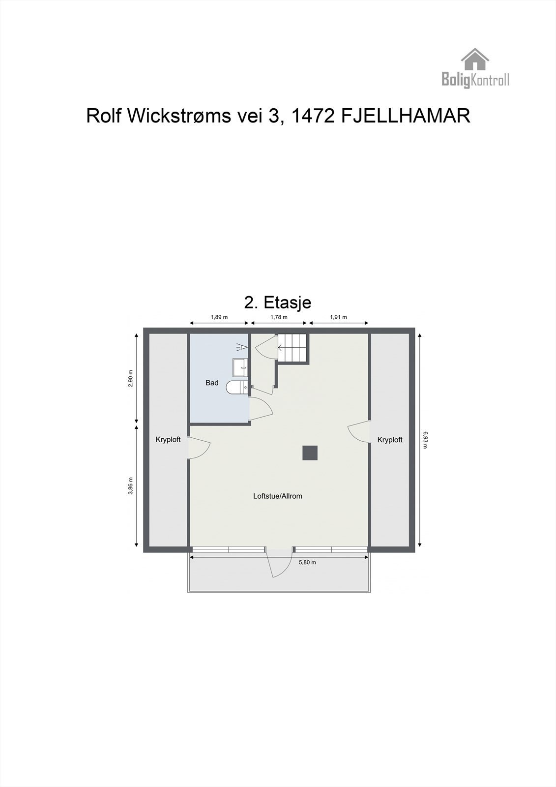 PLANTEGNING LOFTSETASJE Galleribilde
