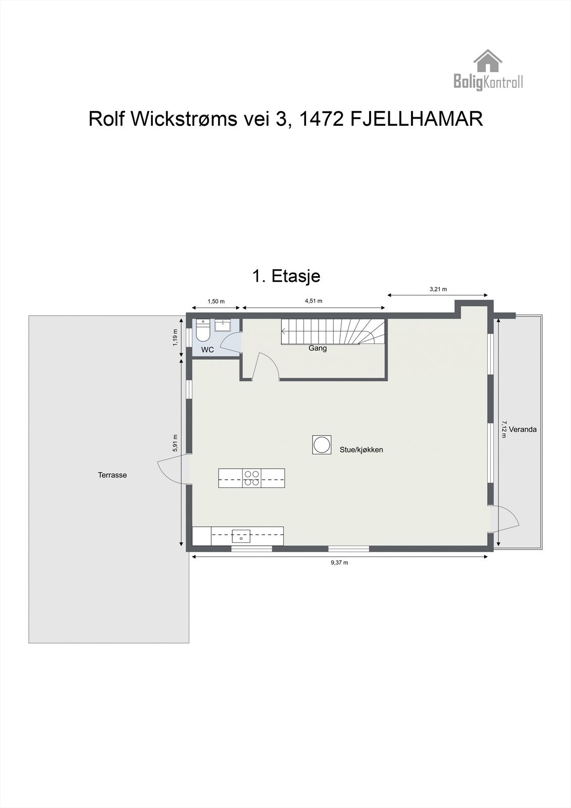 PLANTEGNING 1. ETASJE Galleribilde