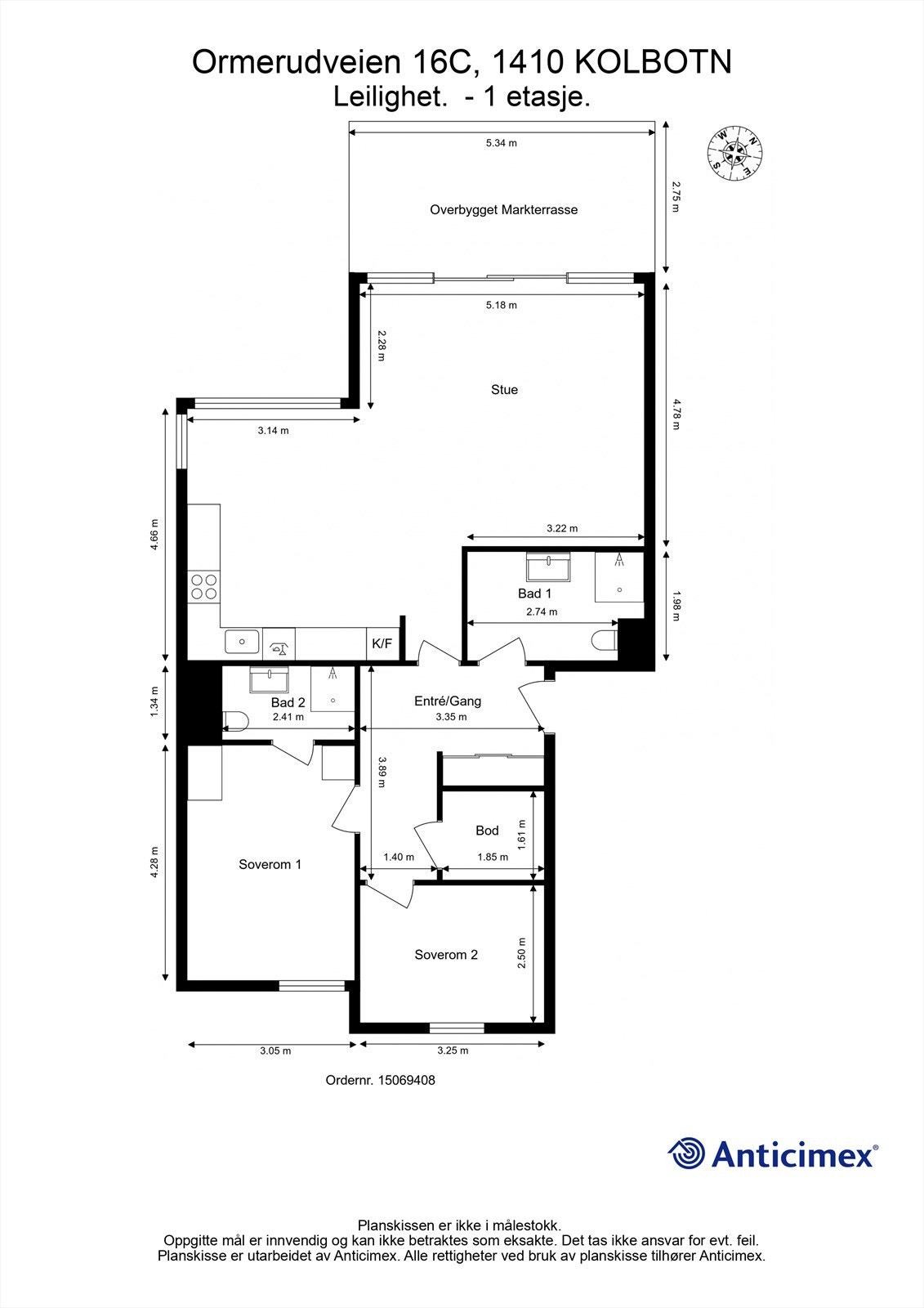 Plantegning Galleribilde