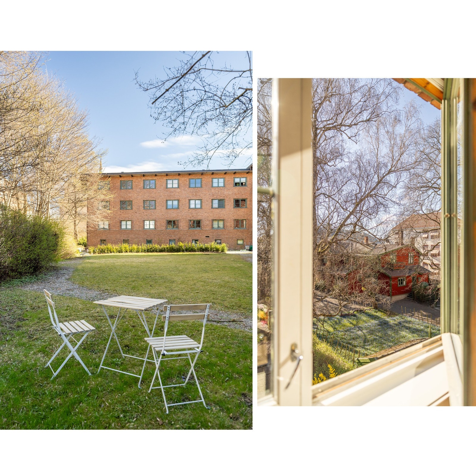 Utsikt mot bakgård. Galleribilde