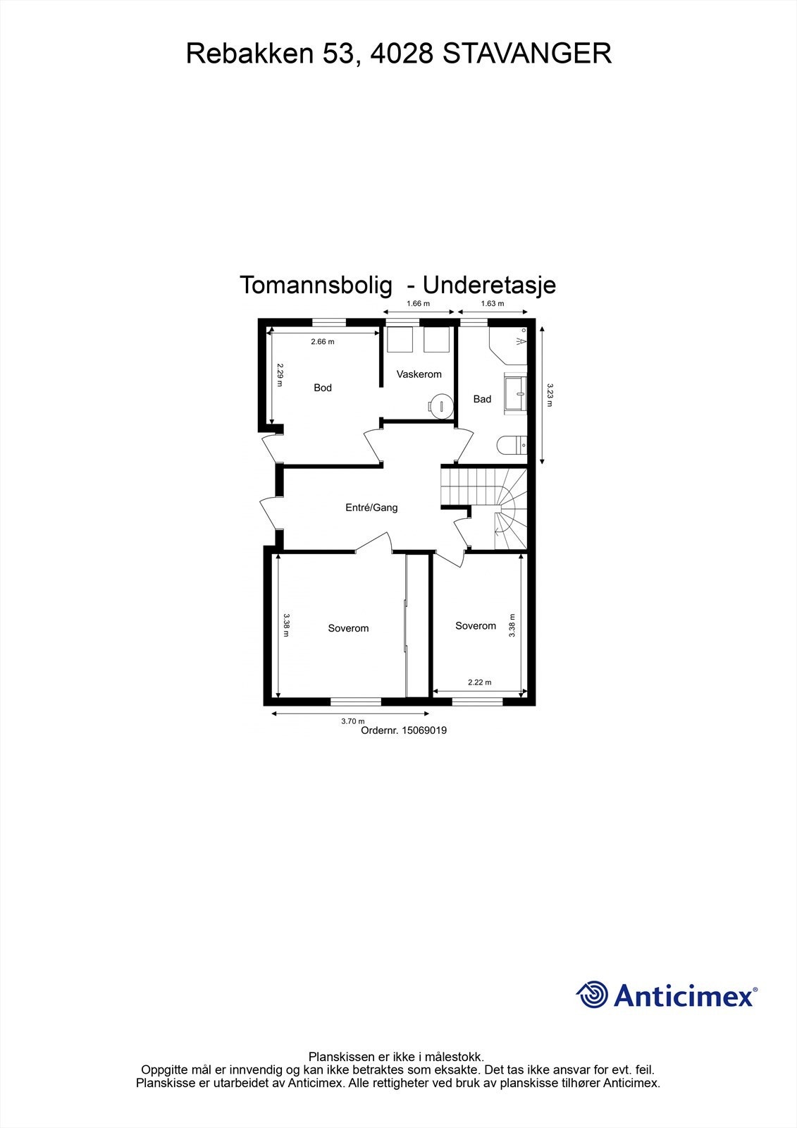 Plantegning underetasje Galleribilde