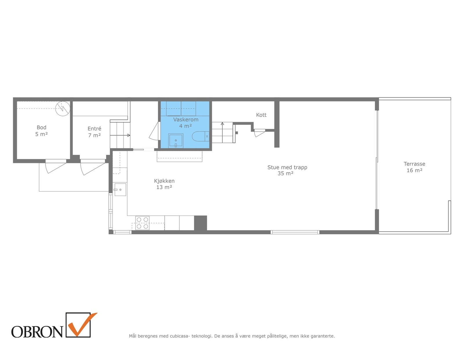 Planskisse 1. etasje. Galleribilde