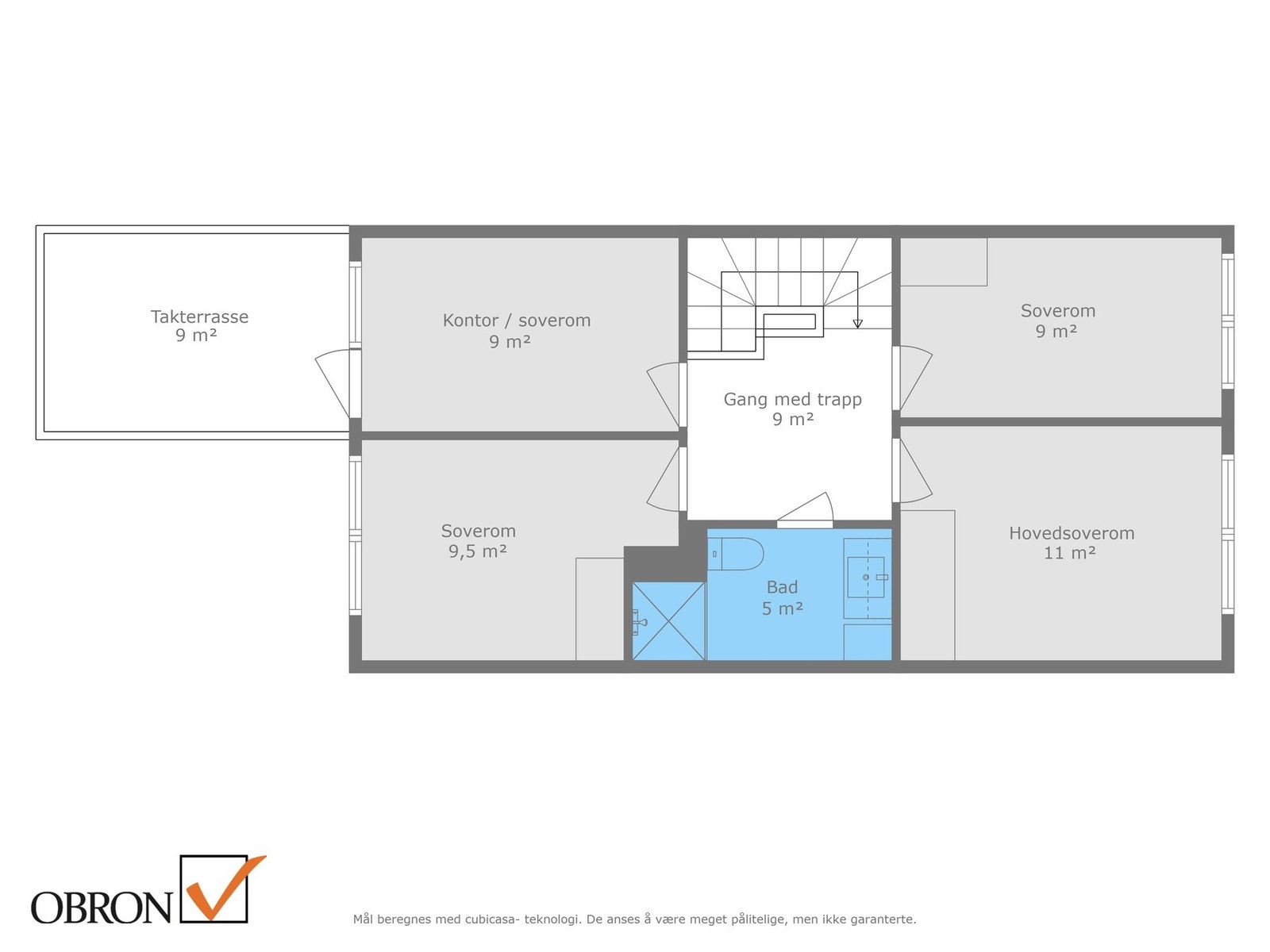 Planskisse 2. etasje. Galleribilde