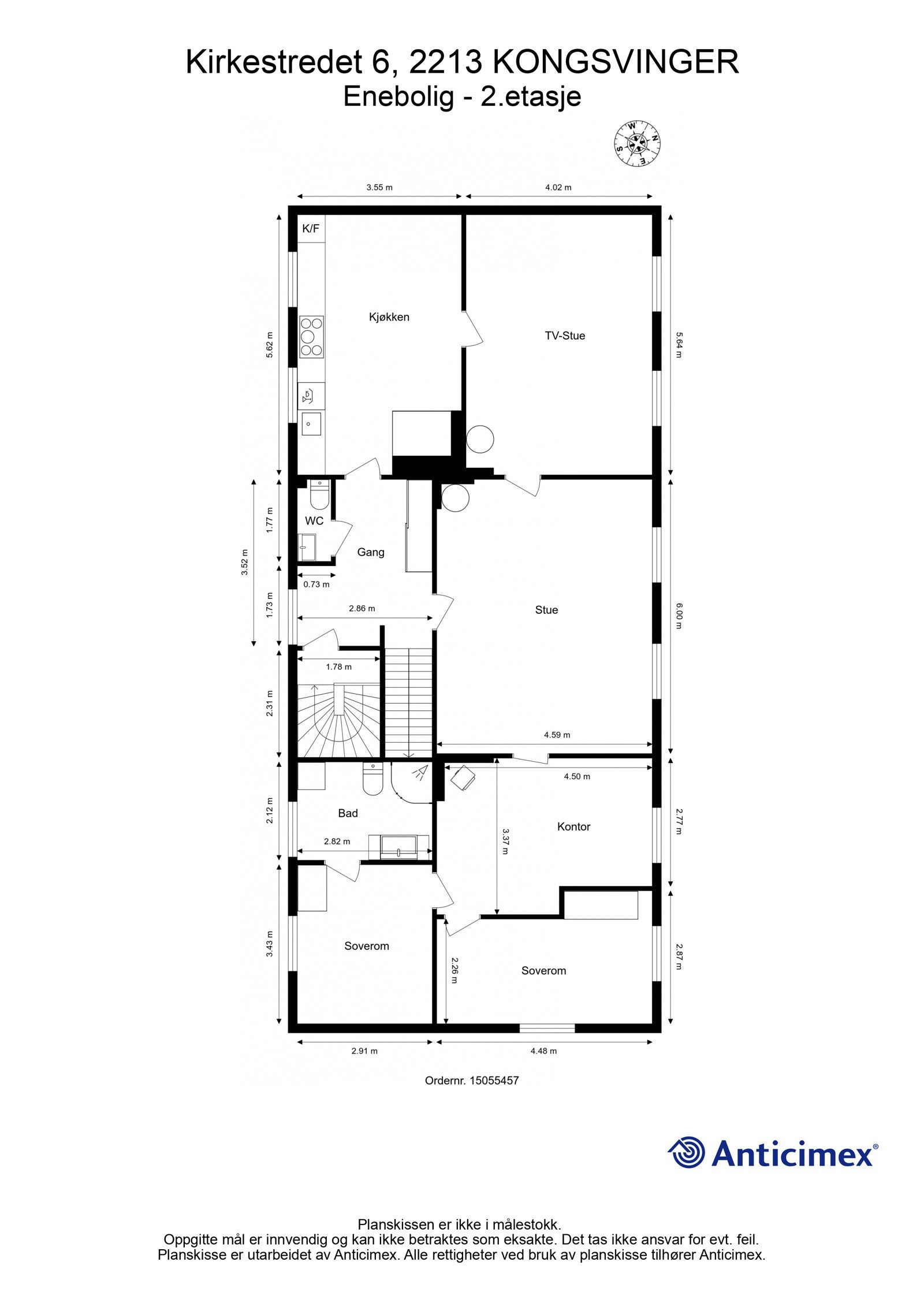 Plantegning - 2. Etasje Galleribilde