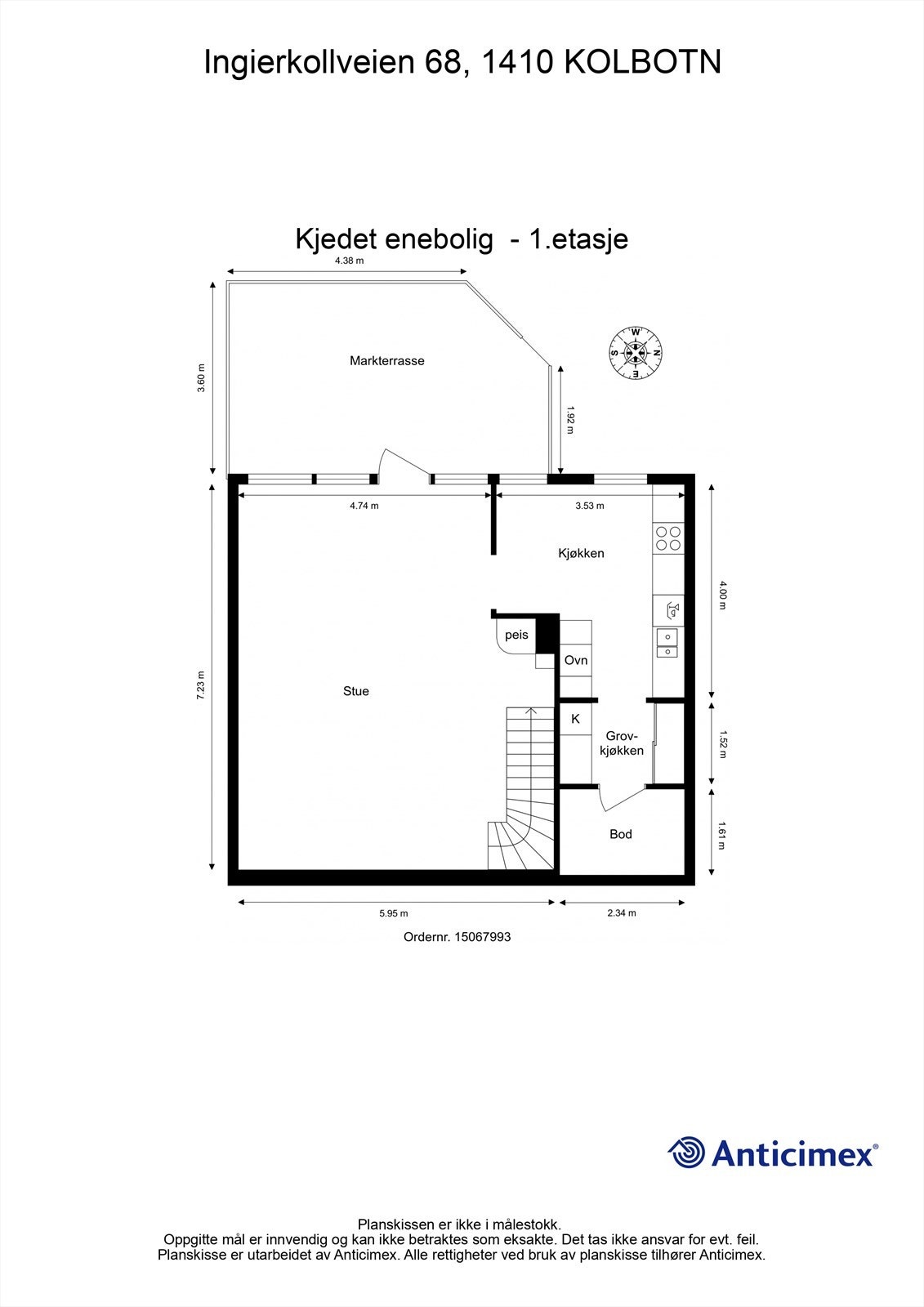 Plantegning - 1.etasje Galleribilde