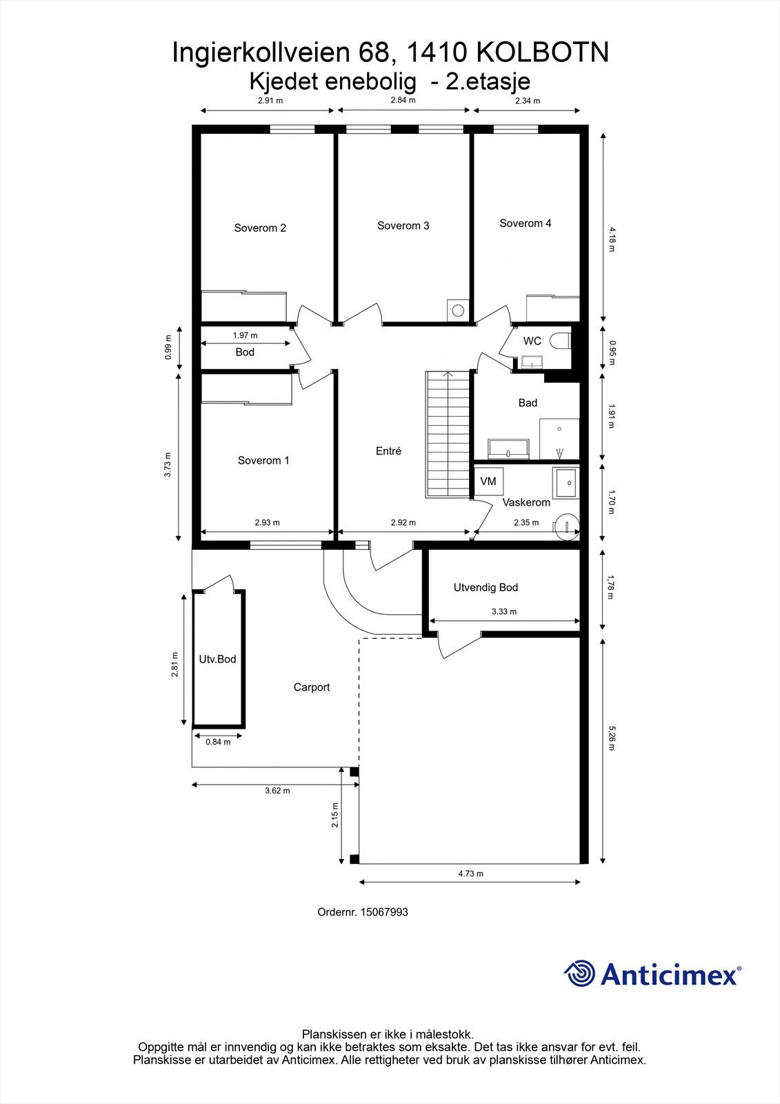 Plantegning - 2.etasje Galleribilde