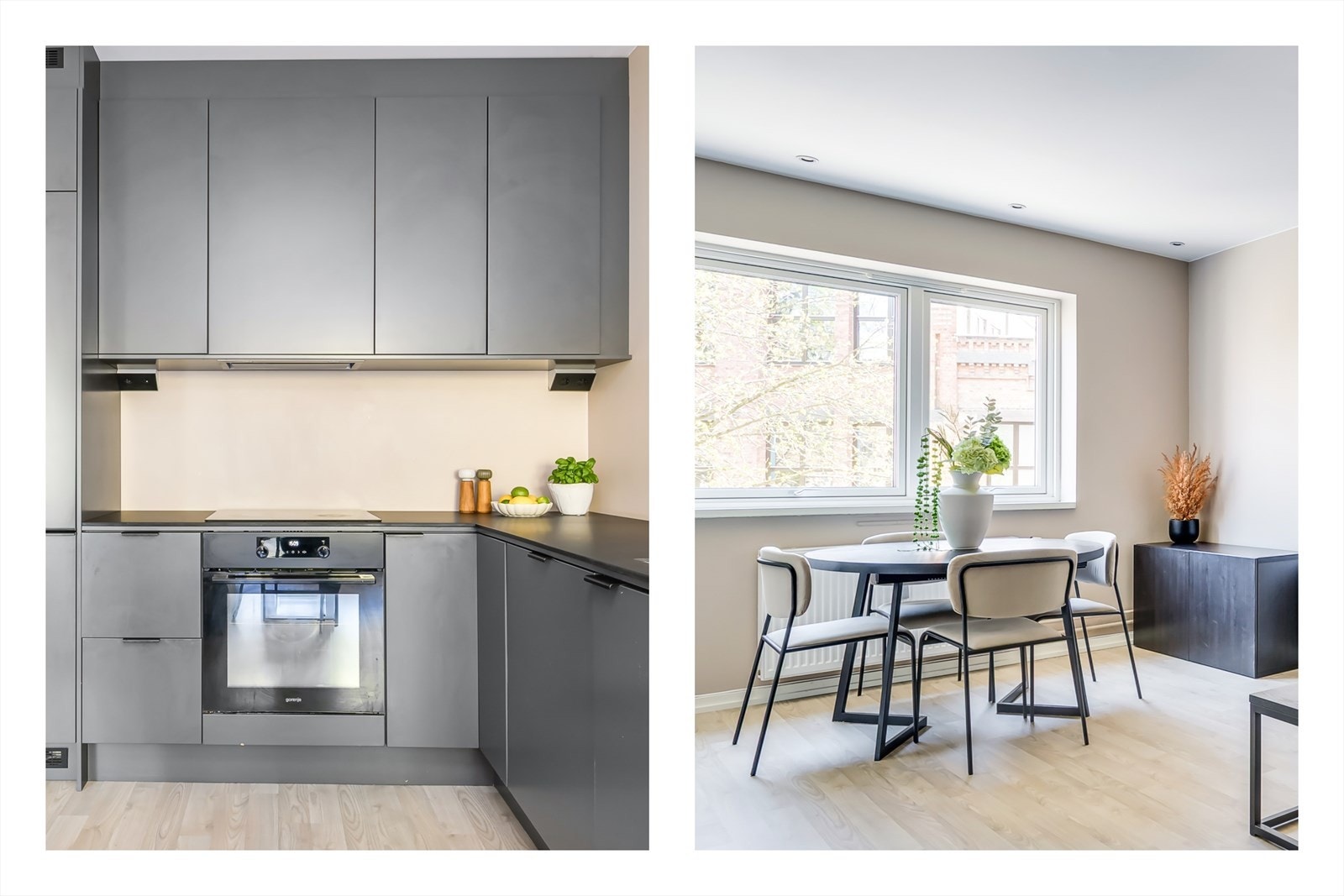 Herlig atmosfære i boligen med store vinduflater (trelags fra 2021) Galleribilde