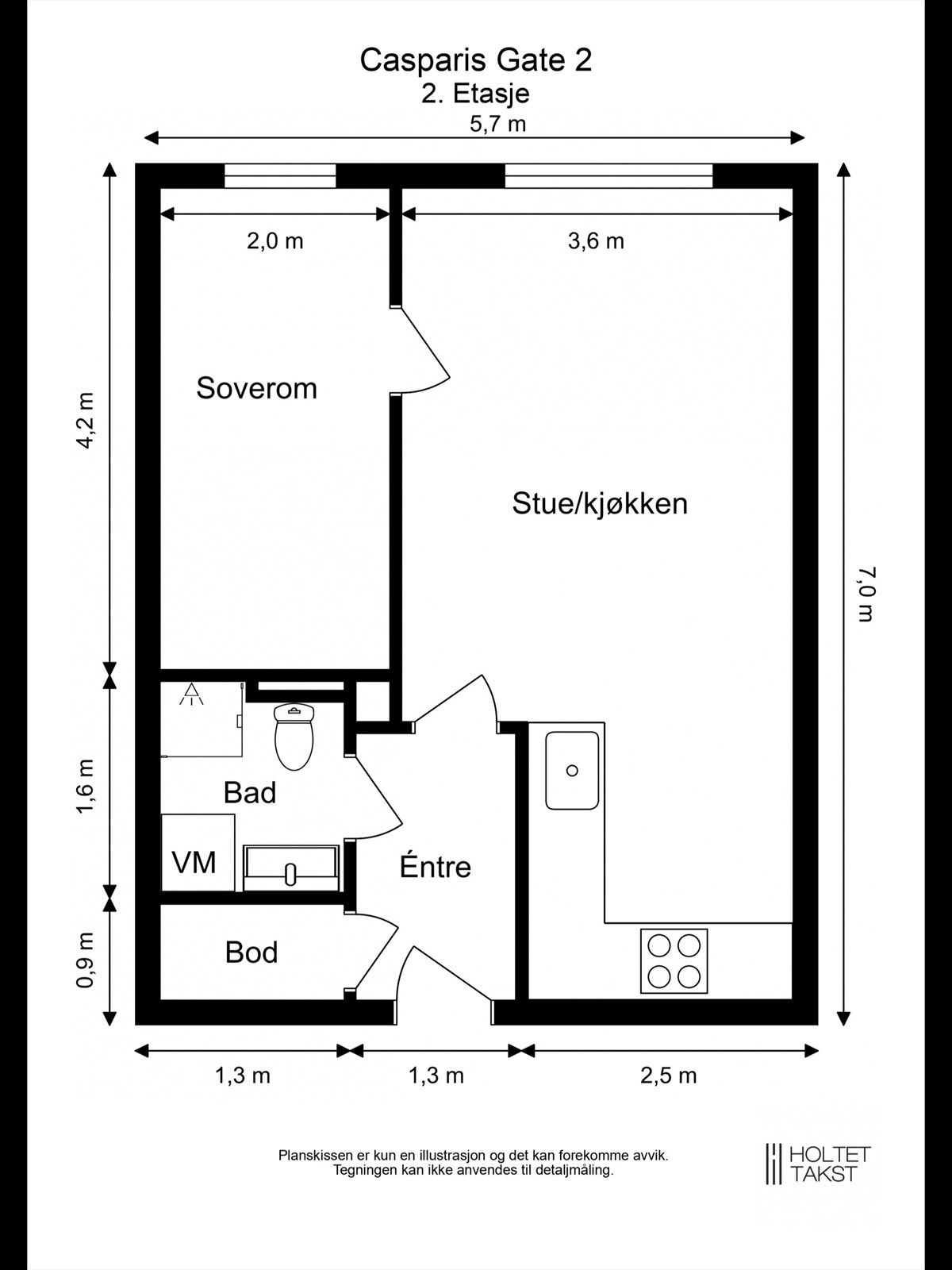 Svært god planløsning med store, gode rom Galleribilde