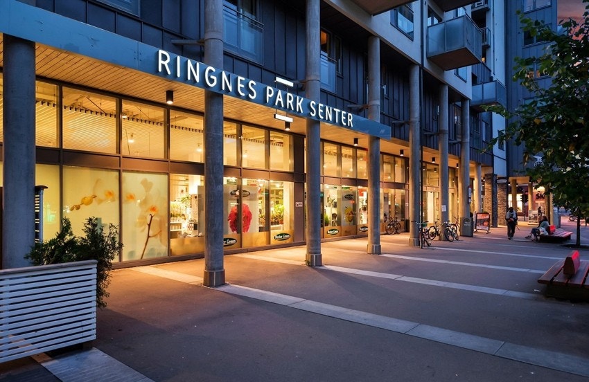 Ringnes park senter hvor du finner blant annet Many og Sats. Galleribilde