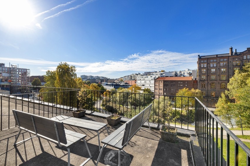 Borettslaget har et flott uteområde for beboerene. Galleribilde