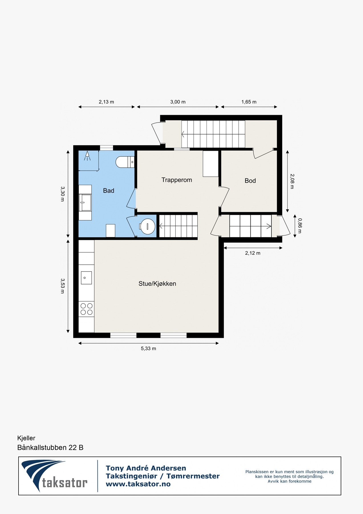Planskisse 2.etasje. Galleribilde
