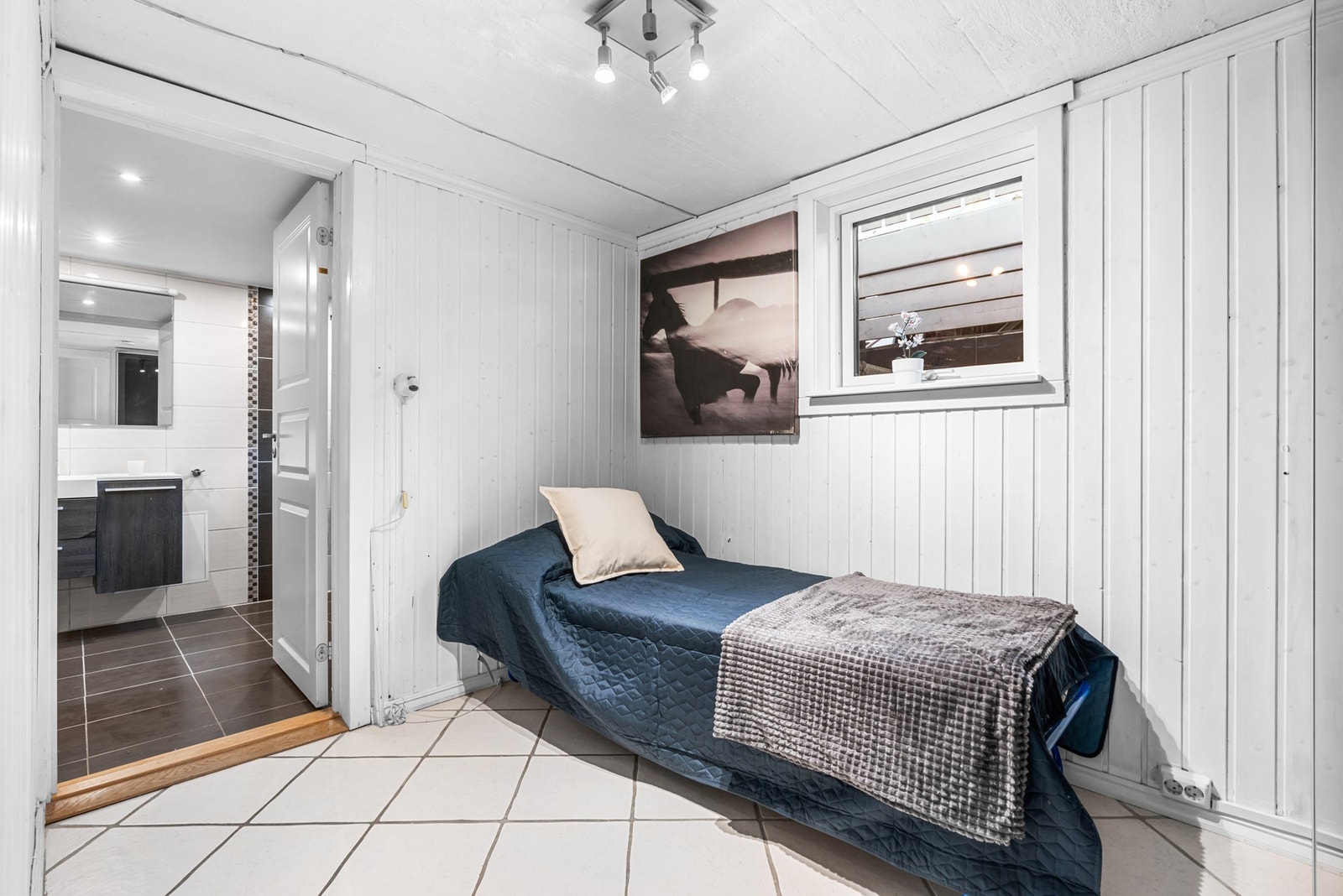 Deler av kjelleren som fører deg til kjellerens bad. Galleribilde