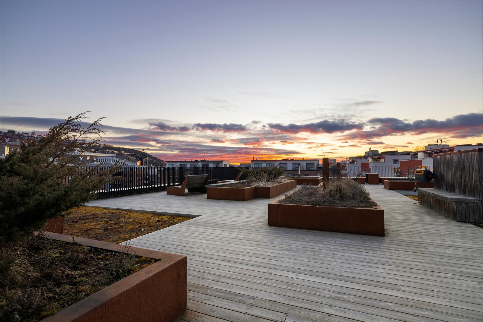 En solnedgang som denne går du neppe lei av! Galleribilde