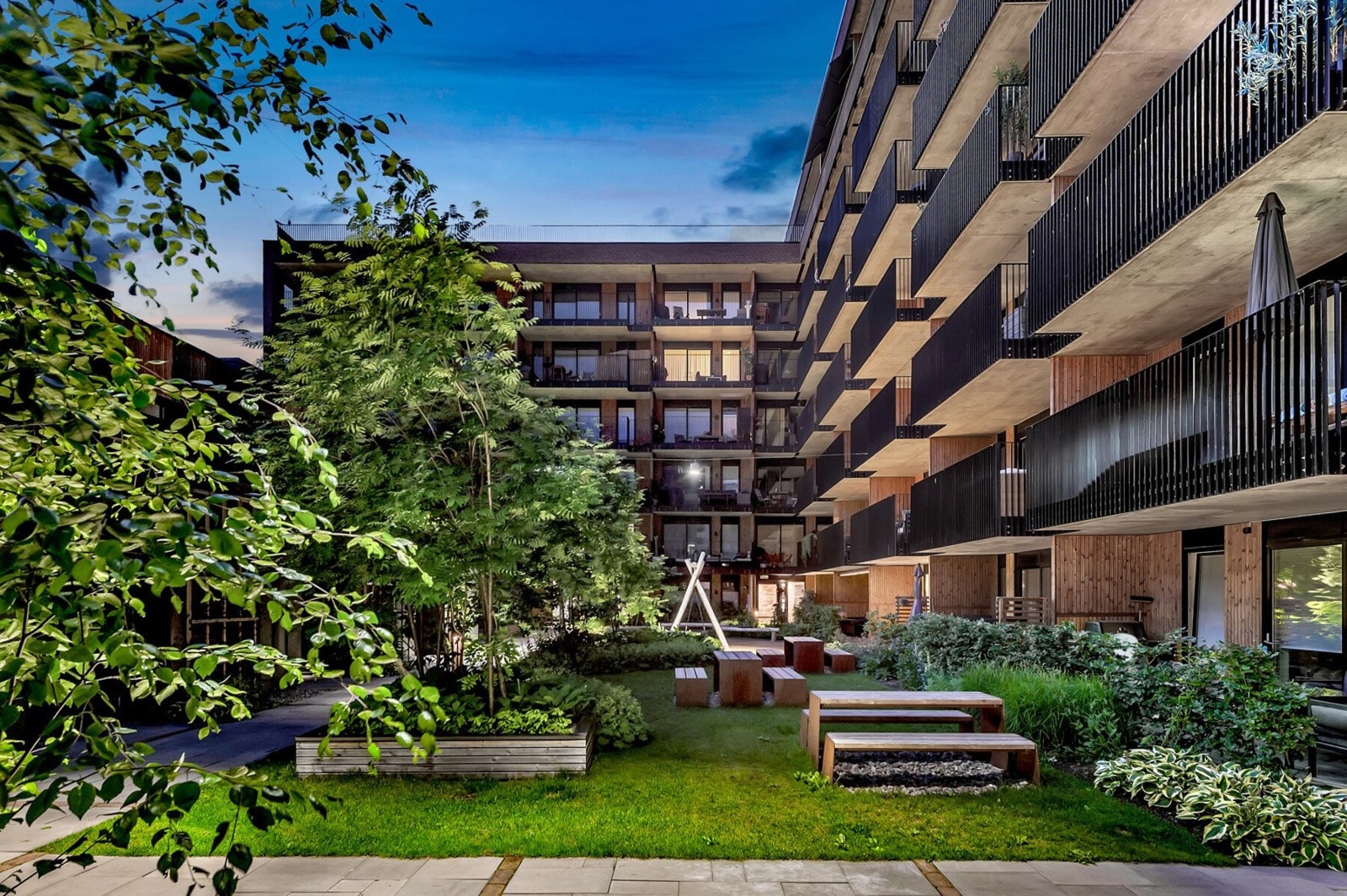 Leiligheten er energimerket med Grønn B, som kvalifiserer til grønt boliglån med bedre rente. Galleribilde