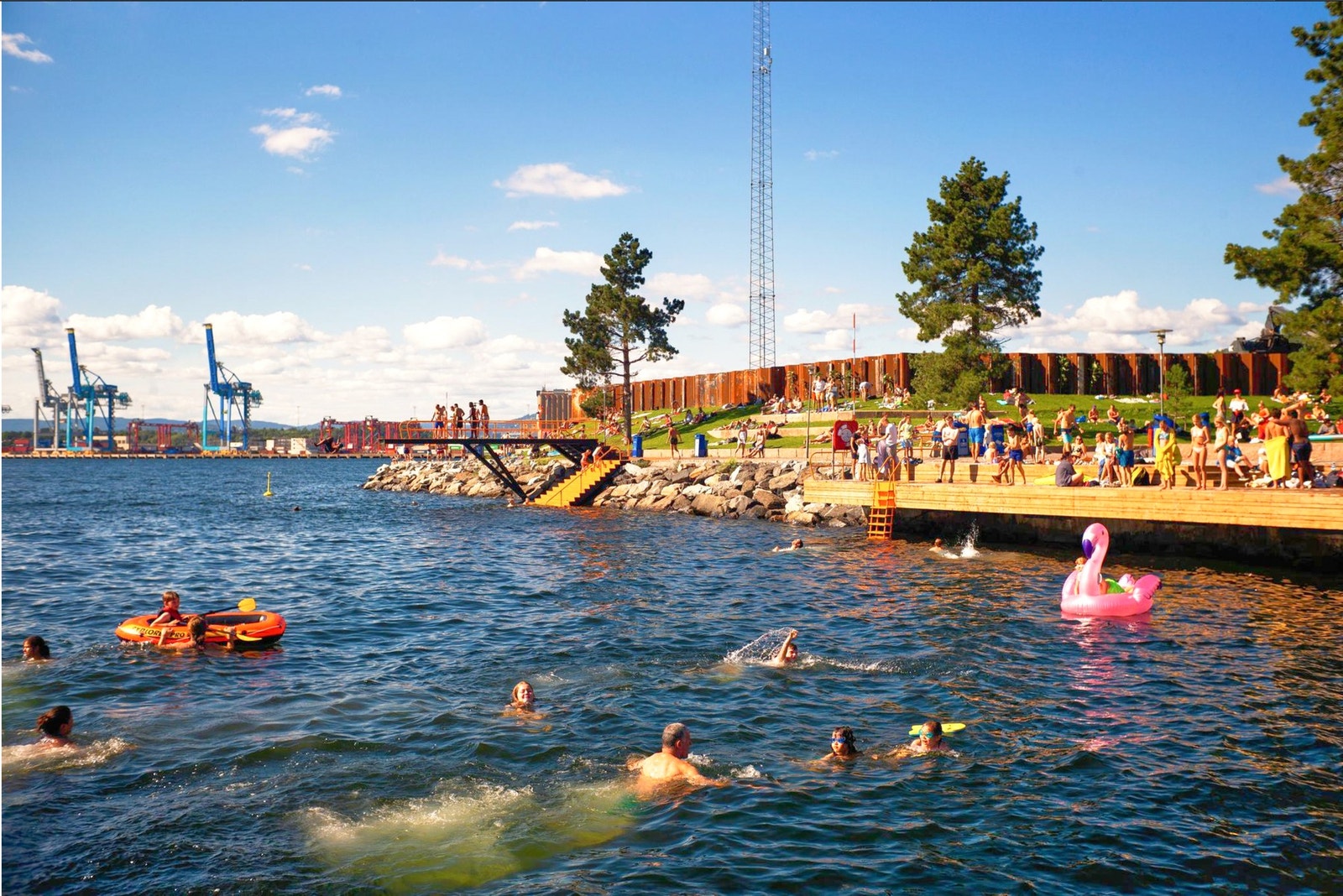 Bekkelagsbadet. Galleribilde