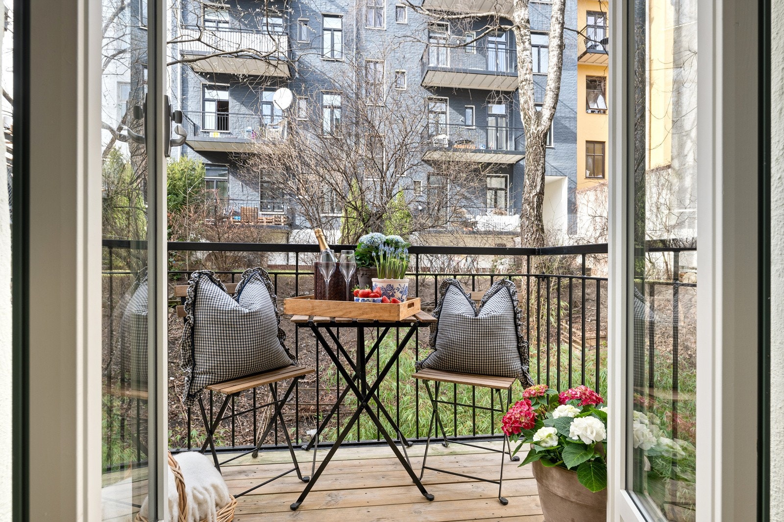 Trivelig utsyn fra balkongen. Galleribilde